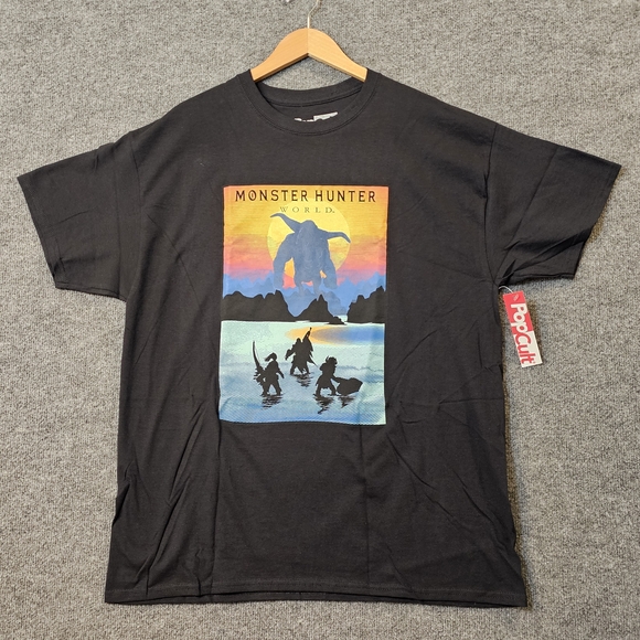 Monster Hunter World‎ Graphic Tee - Black - Picture 1 of 4